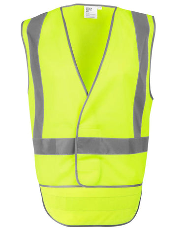 Hi Vis Safety Vest-X Back with Tail SW72