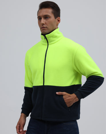 Winning Spirit Hi-Vis Polar Fleece Zip Jacket SW84  Metro Workwear