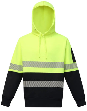 Two Tone Segmented Tape Hi Vis Safety Hoodie SW88 Metro Workwear.