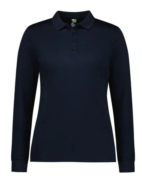 Biz Collection Action Ladies Long Sleeve Polo Shirt P206LL Metro Workwear.