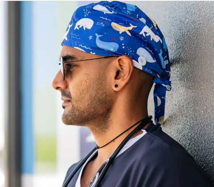 Printed Surgical Scrubs Cap/Surgical Hat SC0705 Simply Scrubs Australia