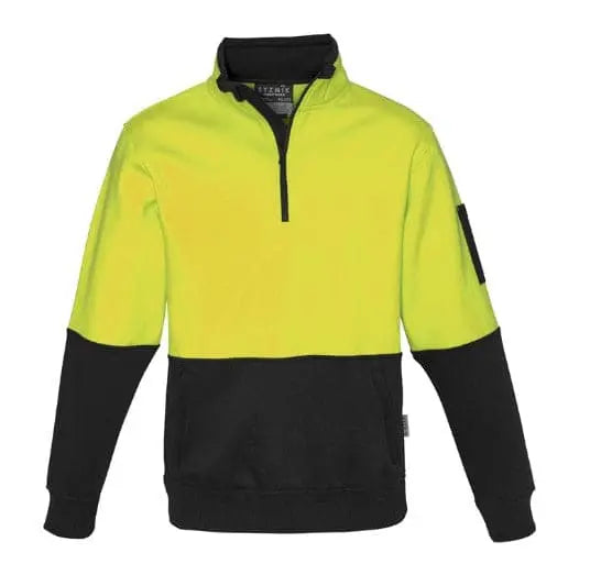 Syzmik Workwear Unisex Hi Vis Half Zip Pullover ZT476 Metro Workwear.