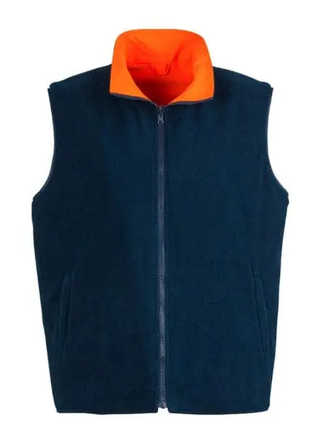 SYZMIK Men’s Hi Vis Waterproof Lightweight Reversible Vest ZV358 Metro Workwear.