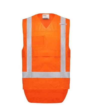 SYZMIK Unisex Hi Vis NSW Rail Vest ZV697 Metro Workwear.