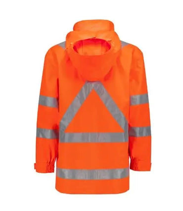 SYZMIK Men's Hi Vis X Back Ultralite Waterproof Jacket ZJ657 Metro Workwear.