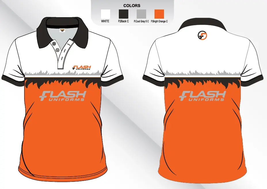 Custom Sublimated Polo Shirt SP06 Metro Workwear.