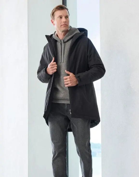 Biz Collection Unisex Sphere Quilted Longline Parks Jacket J428U Metro Workwear.