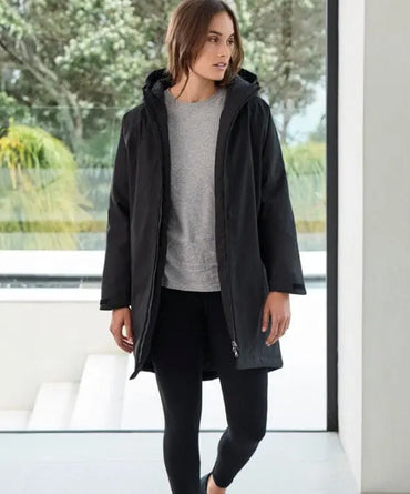 Biz Collection Unisex Sphere Quilted Longline Parks Jacket J428U Metro Workwear.