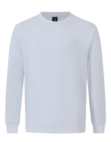 Winning Spirit Men's Premium Cotton Face Long Sleeve Tee TS47 Metro Workwear.