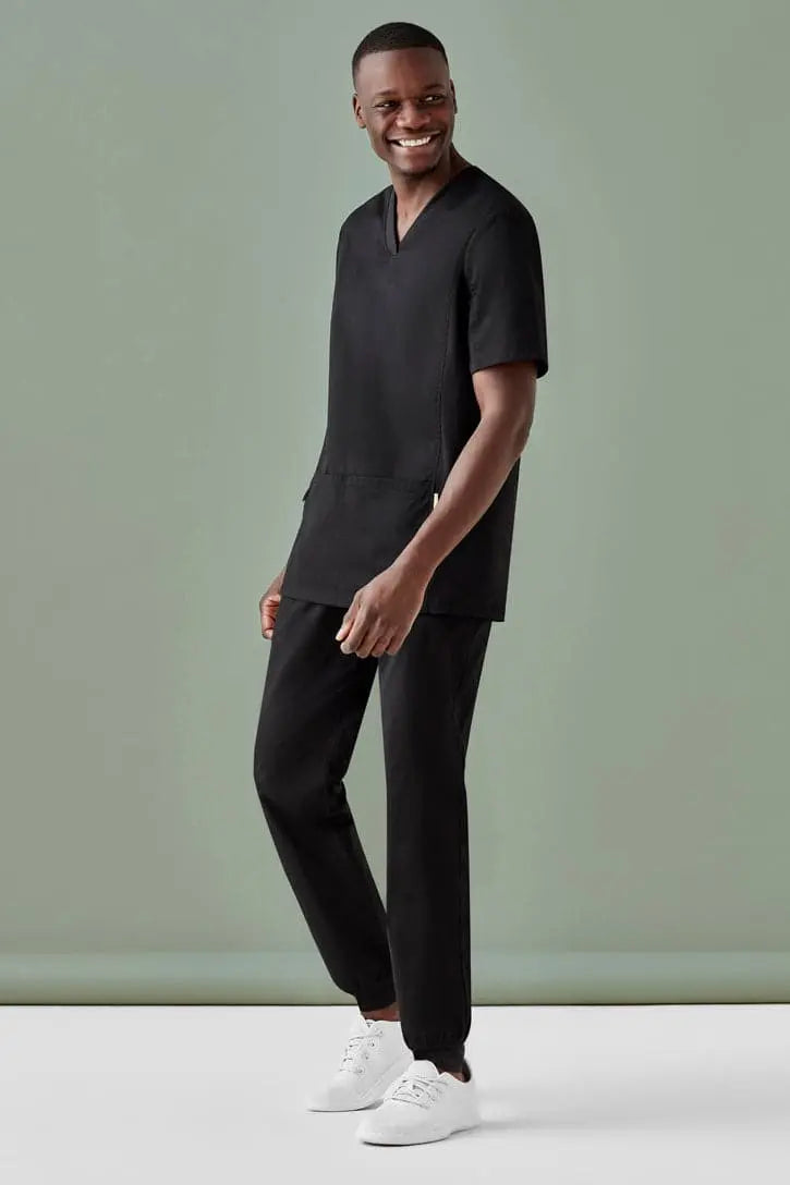 Biz Care Riley Mens Slim Leg Jogger Scrub Pant CSP042ML Metro Workwear.