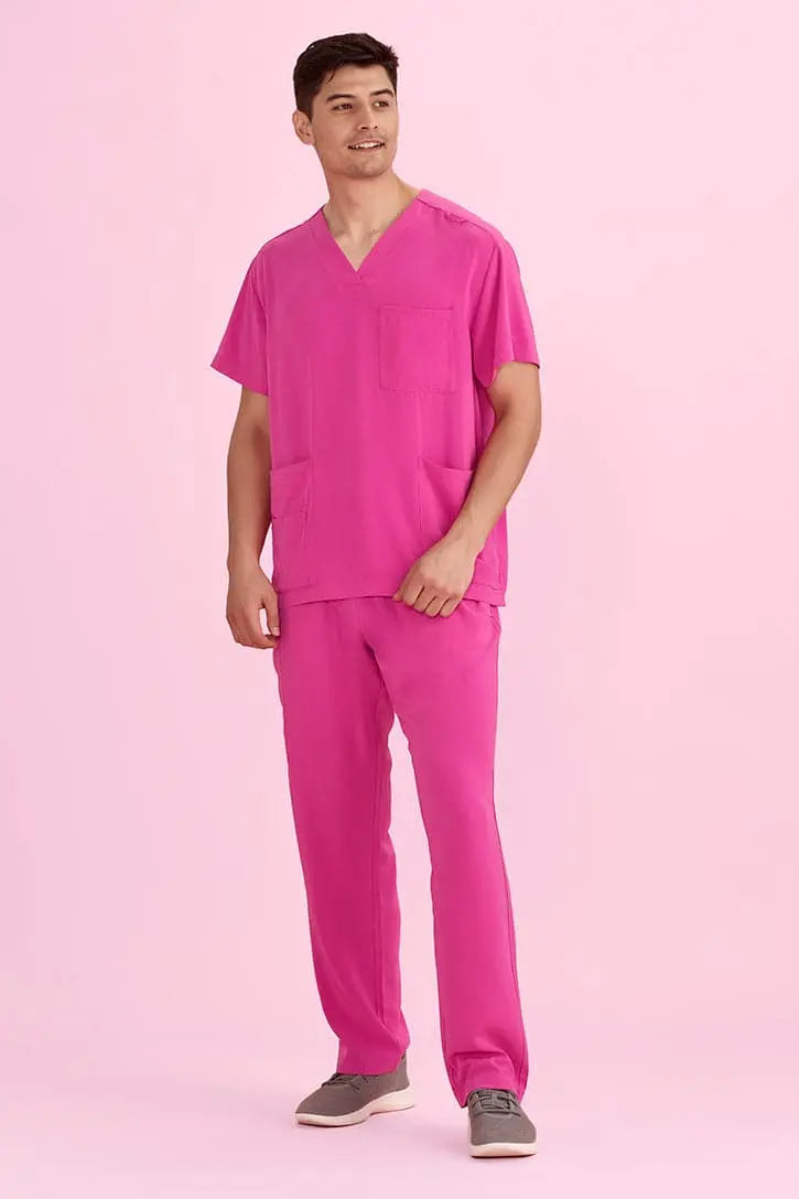 Biz Care Unisex Pink Scrub Pants CSP102UL Metro Workwear.