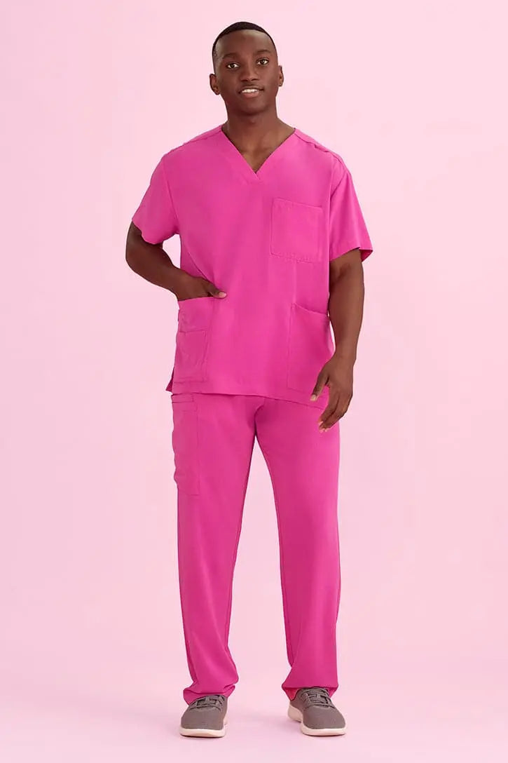 Biz Care Unisex Pink Scrub Pants CSP102UL Metro Workwear.