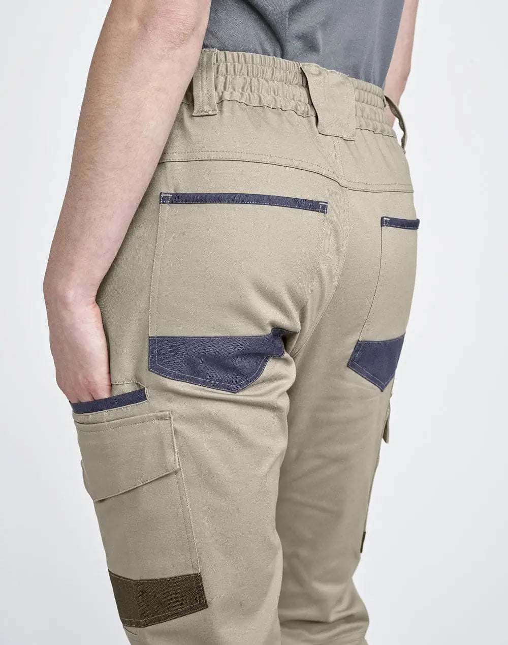Unisex Cotton Stretch Drill Cuffed Work Pants WP28 Metro Workwear.