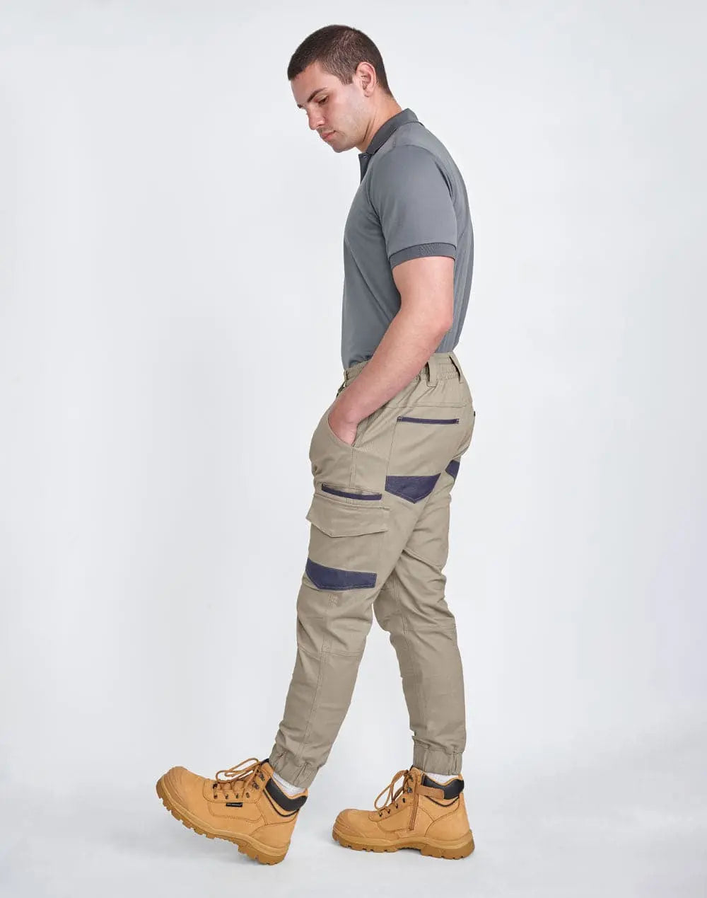 Unisex Cotton Stretch Drill Cuffed Work Pants WP28 Metro Workwear.