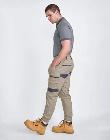 Unisex Cotton Stretch Drill Cuffed Work Pants WP28