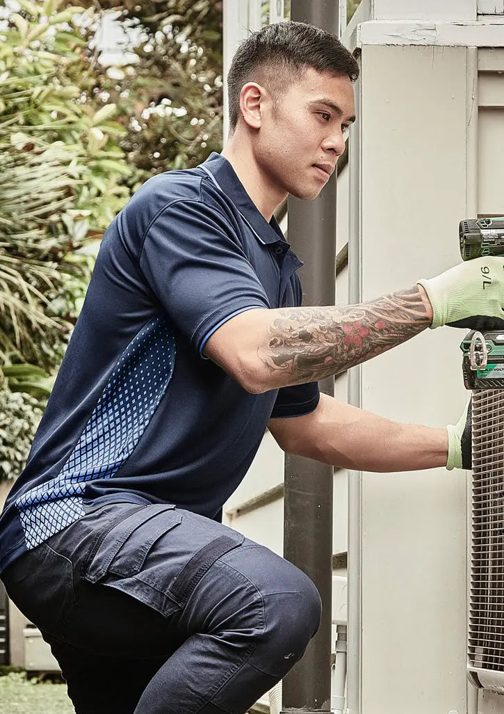 SYZMIK Short Sleeve Men's Spark Polo Shirt ZH165 Metro Workwear