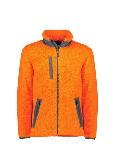 Syzmik Workwear Unisex Streetworx Full Zip Sherpa Fleece ZT285 Work Wear Syzmik Orange XXS