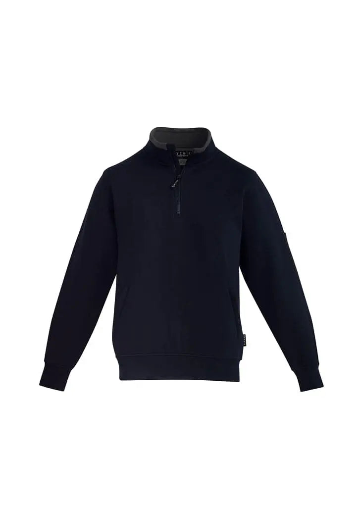 SYZMIK Men's 1/4 zip brushed fleece ZT366 Metro Workwear.
