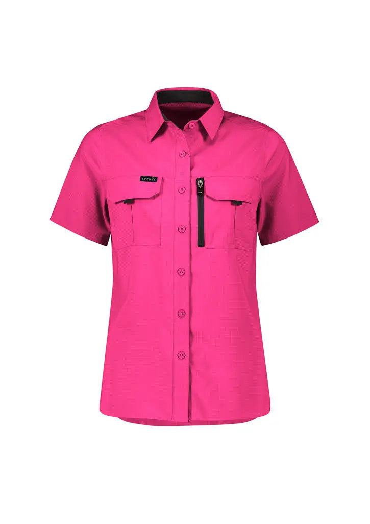 Syzmik Workwear Outdoor Women's Short Sleeve Shirt ZW765 Metro Workwear