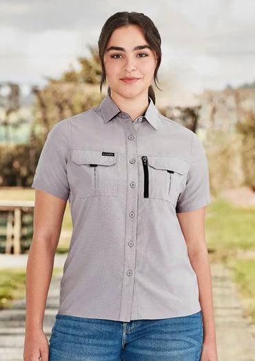 Syzmik Workwear Outdoor Women's Short Sleeve Shirt ZW765 Metro Workwear.