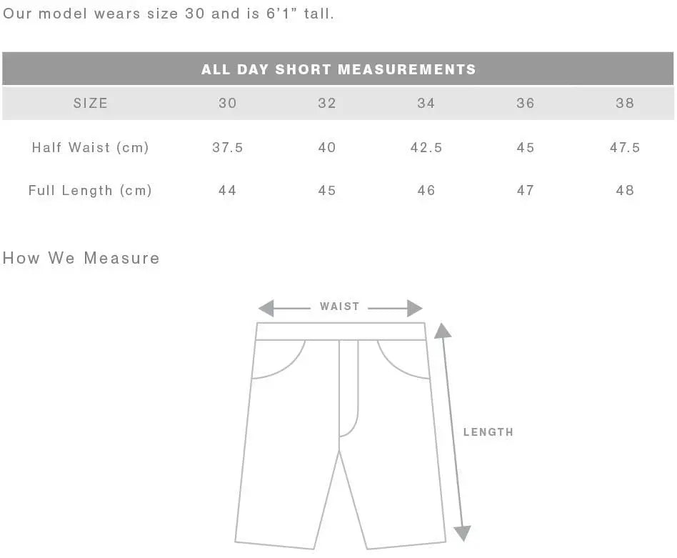As Colour Men's all day shorts 5912 Metro Workwear.