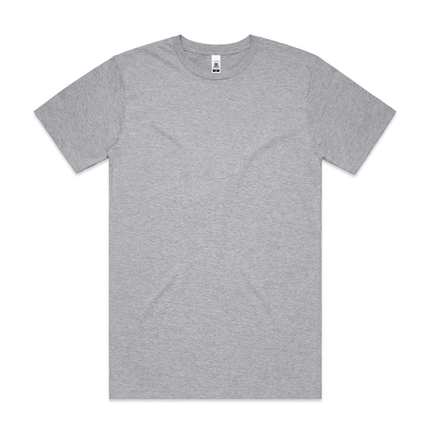 As Colour Men's block T shirt 5050 (No print no sale) Casual Wear As Colour GREY MARLE SML