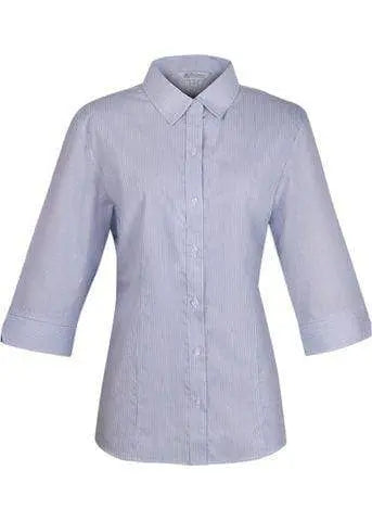 Aussie Pacific Ladies Henley 3/4 Sleeve Shirt 2900T Metro Workwear.