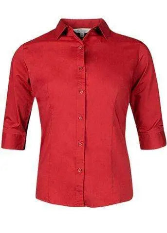 Aussie Pacific Ladies 3/4 Sleeve Shirt 2903T Metro Workwear.