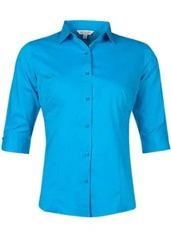 Aussie Pacific Ladies 3/4 Sleeve Shirt 2903T Metro Workwear.