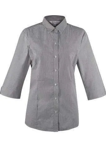 Aussie Pacific Ladies Toorak 3/4 Sleeve Shirt 2901T Metro Workwear.