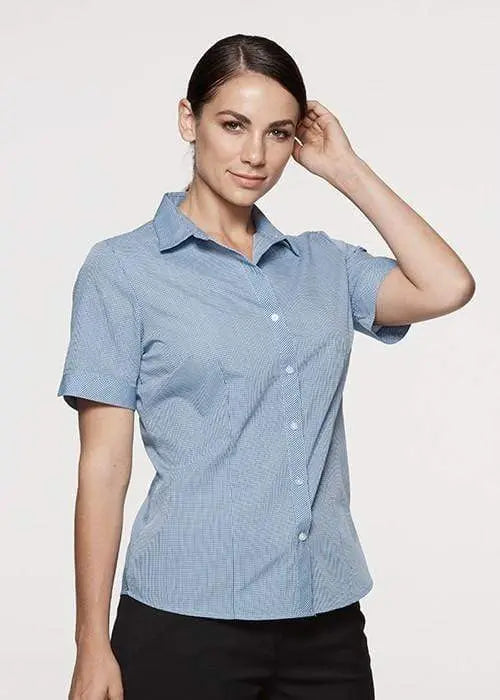 Aussie Pacific Ladies Toorak Short Sleeve Shirt 2901S Metro Workwear.