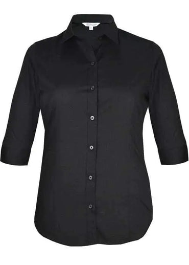 Aussie Pacific Ladies Kingswood 3/4 Sleeve Shirt 2910t Metro Workwear.