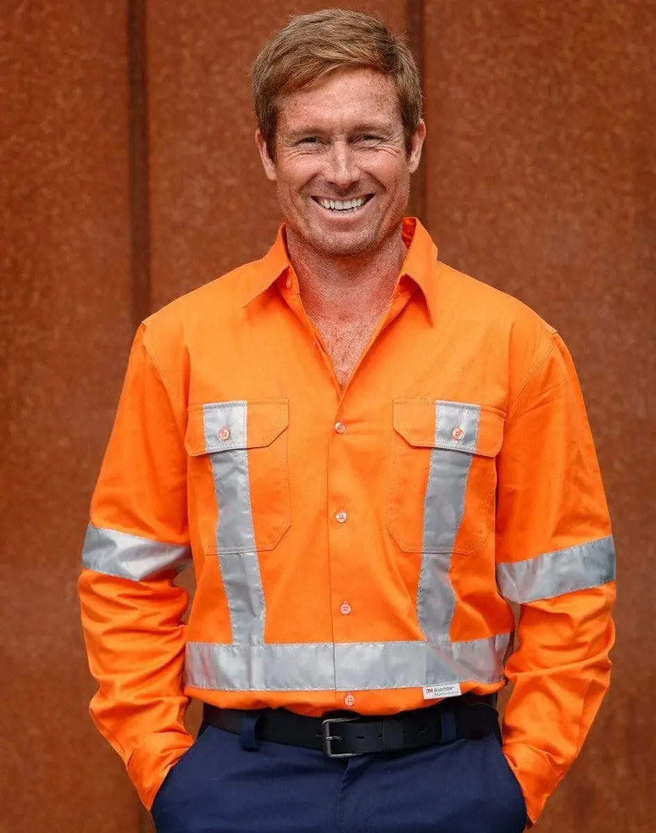 Cotton Drill Safety Shirt SW56 Metro Workwear.