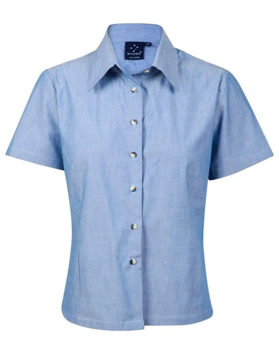 BENCHMARK Ladies Chambray Short Sleeve BS05 Metro Workwear.
