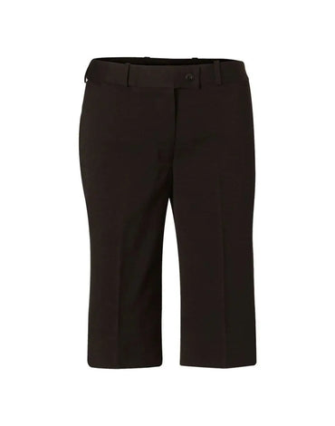 BENCHMARK Women's Poly/Viscose Stretch Knee Length Flexi Waist Shorts M9441 Metro Workwear.