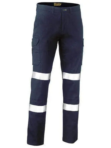 Bisley Taped Biomotion Stretch Cotton Drill Pants BPC6008T Metro Workwear.