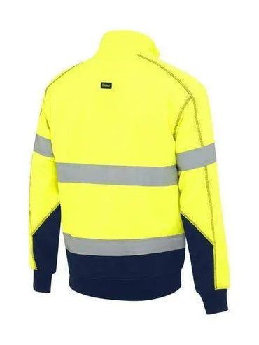 Bisley Taped Hi Vis Fleece Pullover With Sherpa BK6987T Metro Workwear.