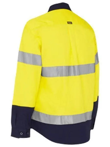Bisley Women's 3m Taped Hi Vis Maternity Drill Shirt BLM6456T Metro Workwear.