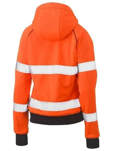 Bisley Women's Taped Hi Vis Fleece Hoodie BKL6819T Metro Workwear.