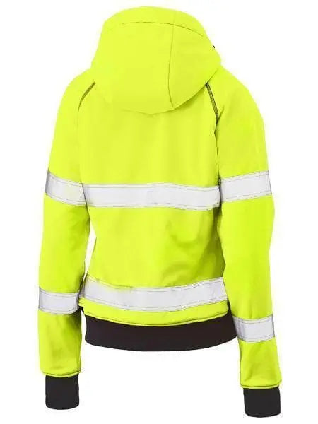 Bisley Women's Taped Hi Vis Fleece Hoodie BKL6819T Metro Workwear.