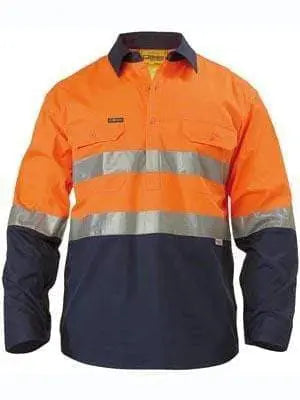 Bisley Workwear 3m Taped Closed Front Cool Lightweight Hi Vis Shirt BSC6896 Metro Workwear.