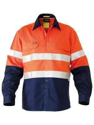 Bisley Workwear 3m Taped Hi Vis Industrial Cool Vented Shirt Long Sleeve BS6448T Metro Workwear.