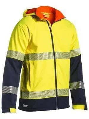 Bisley Workwear Taped Hi Vis Ripstop Fleece Jacket (Shower Proof) BJ6934T Metro Workwear.