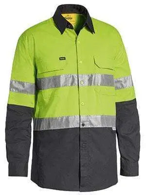 Bisley Workwear 3m Taped X Airflow™ Ripstop Hi Vis Long Sleeve Shirt BS6415T Metro Workwear.