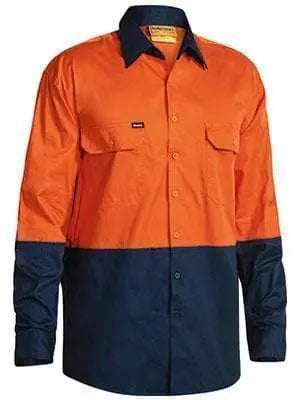 Bisley Workwear Cool Lightweight Hi Vis Drill Shirt Long Sleeve BS6895 Metro Workwear.