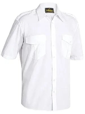 Bisley Workwear Epaulette Shirt Short Sleeve B71526 Metro Workwear.