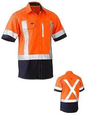 Bisley Workwear Flex & Move™ Two Tone Hi Vis Stretch Utility Shirt BS1177XT Metro Workwear.