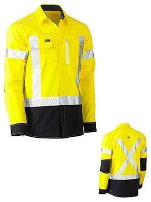 Bisley Workwear Flex & Move™ X Taped Hi Vis Utility Shirt BS6177XT Metro Workwear.