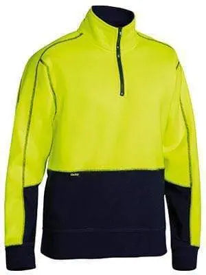 Bisley Workwear Hi Vis Fleece Zip Pullover BK6989 Metro Workwear.