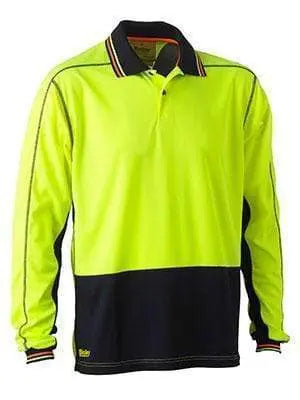 Bisley Workwear Hi-vis Long Sleeve Polo Shirt BK6219 Metro Workwear.